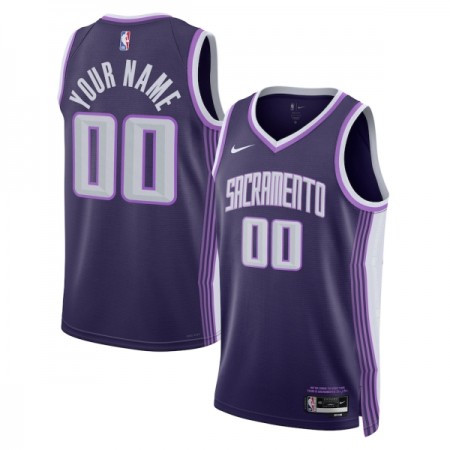 NBA Sacramento Kings Trikot Personalisierung Nike 2025-26 City Edition Lila Swingman - Herren
